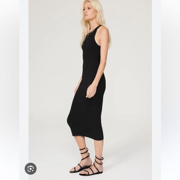 $285 A.L.C Black Marc Midi dress Small NWT - Picture 5 of 9